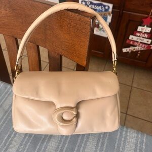 Coach Cream Pillow Tabby Size 26